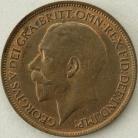 HALFPENCE 1918  GEORGE V GEF