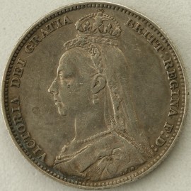 SHILLINGS 1892  VICTORIA VERY SCARCE GVF