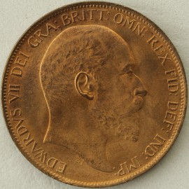 PENNIES 1904  EDWARD VII SCARCE BU