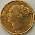 SOVEREIGNS 1881  VICTORIA SYDNEY SHIELD GEF