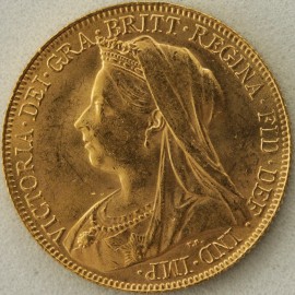 SOVEREIGNS 1900  VICTORIA OLD HEAD PERTH UNC LUS.