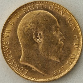 SOVEREIGNS 1905  EDWARD VII LONDON  BU