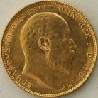 SOVEREIGNS 1906  EDWARD VII PERTH UNC LUS.