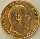 SOVEREIGNS 1908  EDWARD VII SYDNEY SCARCE UNC LUS.