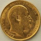 SOVEREIGNS 1909  EDWARD VII MELBOURNE BU