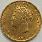 SOVEREIGNS 1827  GEORGE IV GEORGE IV NVF