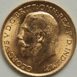 SOVEREIGNS 1916  GEORGE V LONDON BU