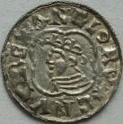 ANGLO SAXON-LATE PERIOD 1016 -1035 CNUT PENNY. QUATREFOIL TYPE. YORK MINT. HILDOLF MO EO NEF