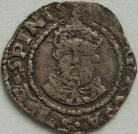 HENRY VIII 1544 -1547 HENRY VIII PENNY. 3RD COINAGE. FACING BUST. YORK MINT. SCARCE VF