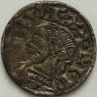 ANGLO SAXON-LATE PERIOD 1042 -1066 EDWARD THE CONFESSOR PENNY. SMALL FLAN TYPE. LONDON. LEOFRAED. LIFREN ON LN NVF