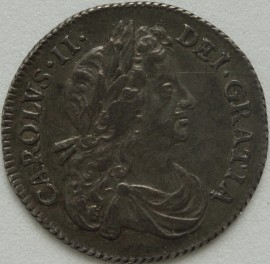 SIXPENCES 1684  CHARLES II SCARCE UNC.T