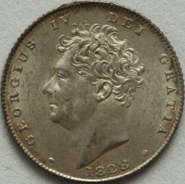 SIXPENCES 1828  GEORGE IV SCARCE UNC.T