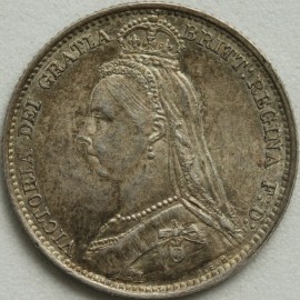 SIXPENCES 1890  VICTORIA  UNC.T