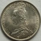 SIXPENCES 1892  VICTORIA VERY SCARCE UNC LUS