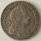 SHILLINGS 1722  GEORGE I ROSES AND PLUMES NVF/VF