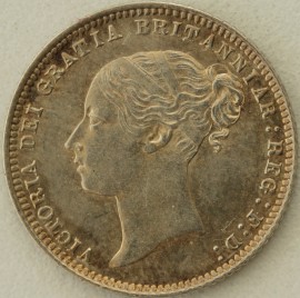 SIXPENCES 1871  VICTORIA DIE NUMBER 8 UNRECORDED GEF