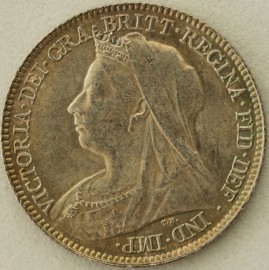 SIXPENCES 1895  VICTORIA  UNC.T