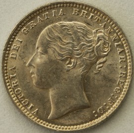 SHILLINGS 1875  VICTORIA DIE NUMBER 68 BU