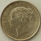 SHILLINGS 1884  VICTORIA LONG LINE UNC LUS