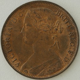 PENNIES 1861  VICTORIA F33 16 LEAVES UNC LUS