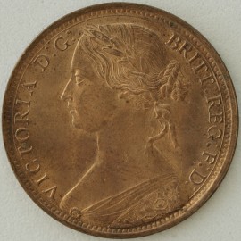 PENNIES 1863  VICTORIA F42. FULL LUSTRE UNC