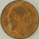 PENNIES 1903  EDWARD VII  UNC LUS