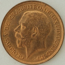 PENNIES 1913  GEORGE V F177 BU