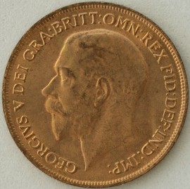 PENNIES 1920  GEORGE V F188 BU