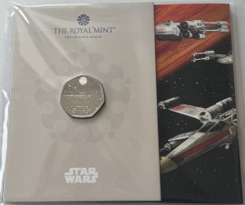 FIFTY PENCE 2024  CHARLES III STAR WARS SERIES - THE LEGENDARY STARFIGHTER PACK BU