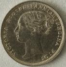 THREEPENCES SILVER 1882  VICTORIA VERY SCARCE UNC LUS