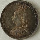 THREEPENCES SILVER 1889  VICTORIA GEF