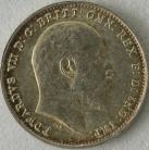 THREEPENCES SILVER 1907  EDWARD VII GEF