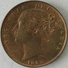 FARTHINGS 1853  VICTORIA WW RAISED UNC LUS