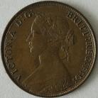 HALFPENCE 1866  VICTORIA UNC.T