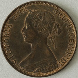 HALFPENCE 1872  VICTORIA  GEF