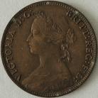 HALFPENCE 1874 H VICTORIA SCARCE GEF