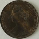 HALFPENCE 1874  VICTORIA RARE UNC.T