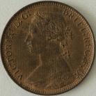 HALFPENCE 1875 H VICTORIA F323 UNC LUS