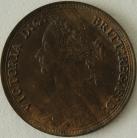 HALFPENCE 1880  VICTORIA SCARCE UNC.T