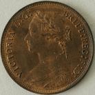 HALFPENCE 1881  VICTORIA  UNC LUS