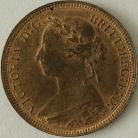 HALFPENCE 1886  VICTORIA  UNC LUS