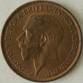 HALFPENCE 1922  GEORGE V  UNC.T