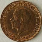 HALFPENCE 1932  GEORGE V SCARCE BU