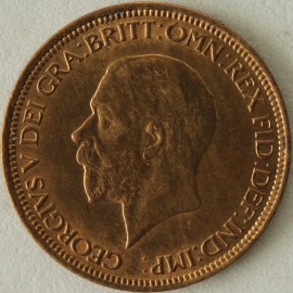 HALFPENCE 1932  GEORGE V SCARCE BU