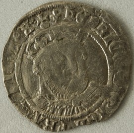 HENRY VIII 1547  HENRY VIII GROAT. IN THE NAME OF HENRY VIII POSTHUMOUS COINAGE TOWER MINT MM LIS  NVF