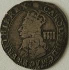 CHARLES II 1660 -1662 CHARLES II FOURPENCE 3RD ISSUE CROWNED BUST WITH INNER CIRCLE AND MARK OF VALUE MM CROWN NVF