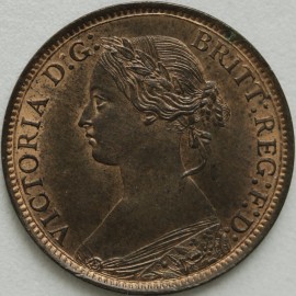 FARTHINGS 1868  VICTORIA  UNC LUS