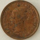 HALF FARTHINGS 1847  VICTORIA RRITANNIAR. RARE GVF