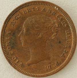 HALF FARTHINGS 1852  VICTORIA SCARCE. PATCHY TONING GVF