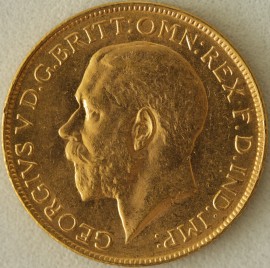 SOVEREIGNS 1928  GEORGE V SOUTH AFRICA BU